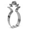 Tropical Pineapple Cookie Cutter 5 in, CookieCutter.com, Tin Plated Steel, Handmade in the USA
